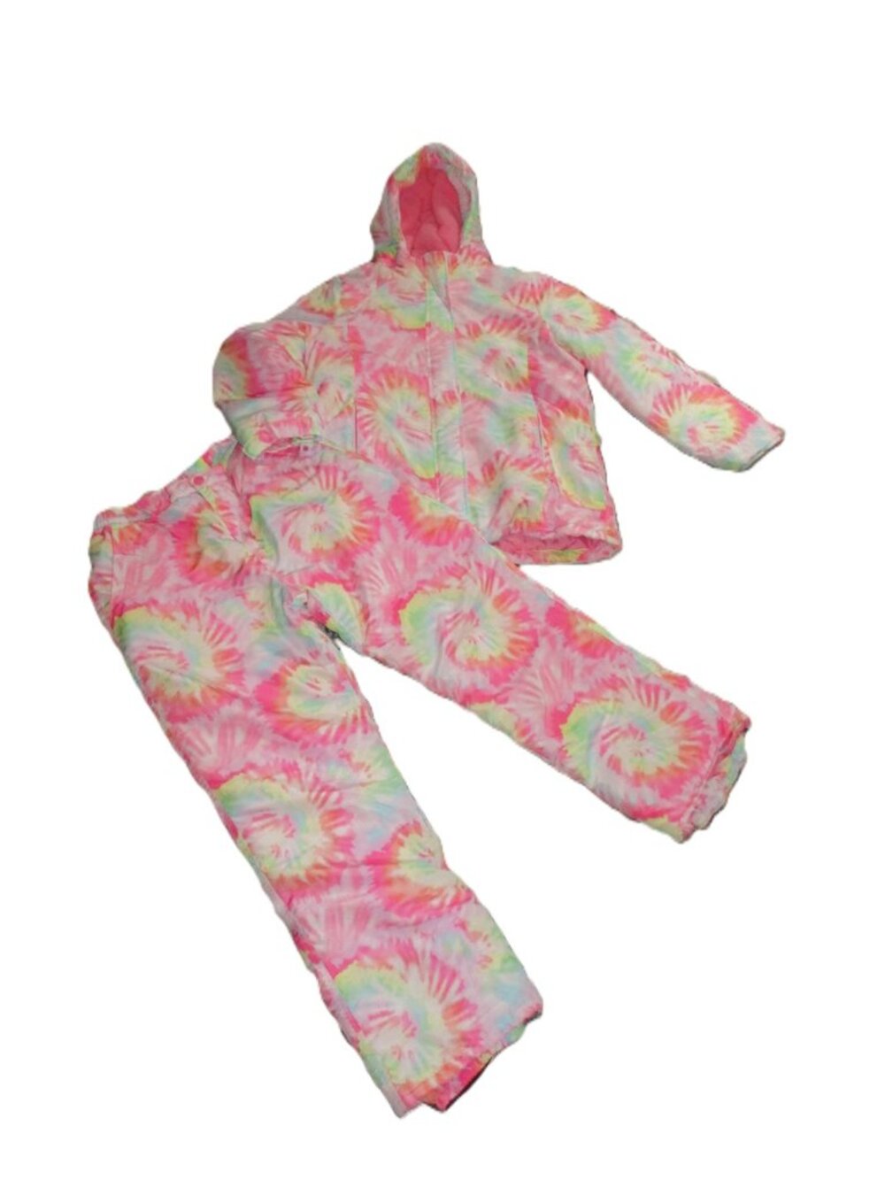 Girls winter Tie dye coat and matching snowpants  size 16